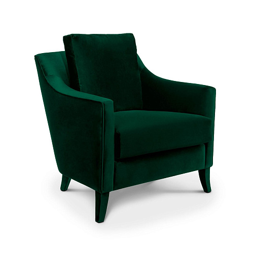 Plush Velvet Accent Armchair