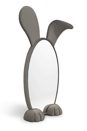 Rabbit Wonderland Grey Mirror