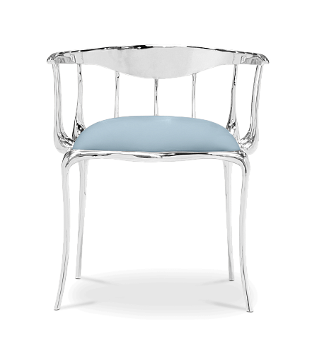 Silver Luxe Dining Chair