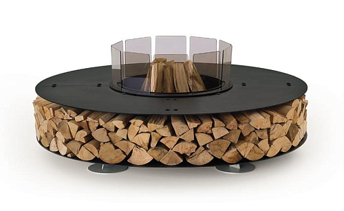 Zero Steel Black Fire Pit