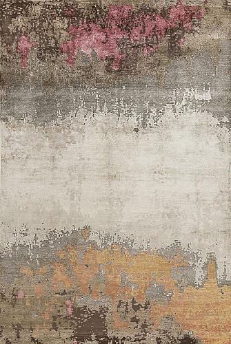 Hand-Knotted Abstract Rug