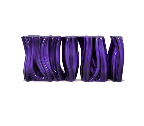 Monochrome Purple Designer Sideboard