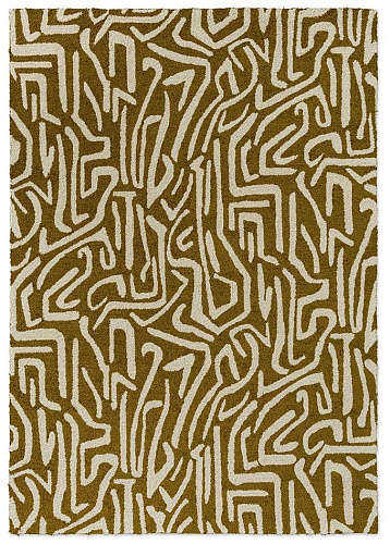 Melodic Ochre/Gold Outdoor Rug