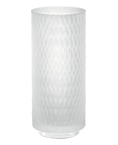 Hexagonal Matte Italian Crystal Vase
