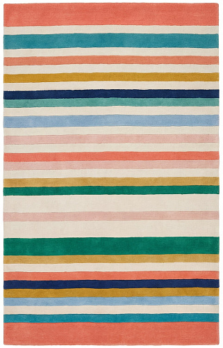 Striped Spectrum Blue Rug