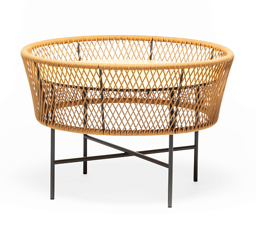 Tamburo Round Yellow Outdoor Coffee Table