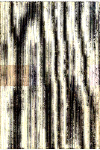 Hand-Loom Viscose Lines Rug