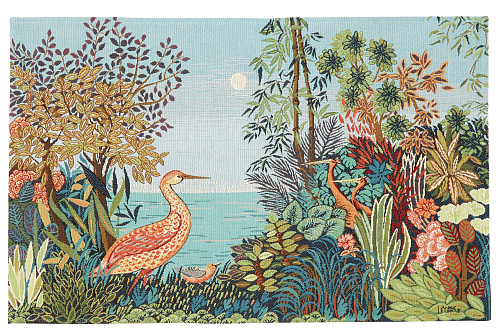 The Heron in Nature, Anne Leurent Tapestry