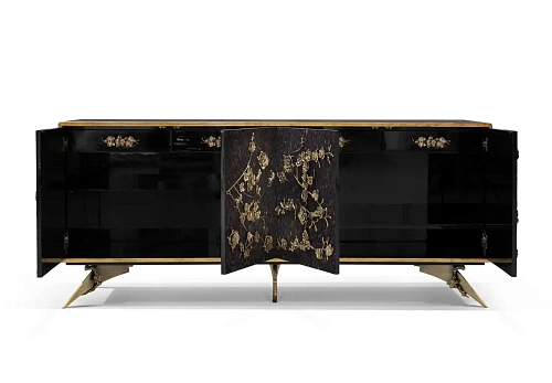 Mirage Purple Feather Sideboard