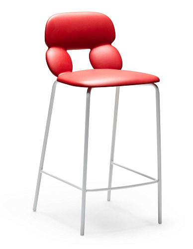 Nube Red Bar Stool