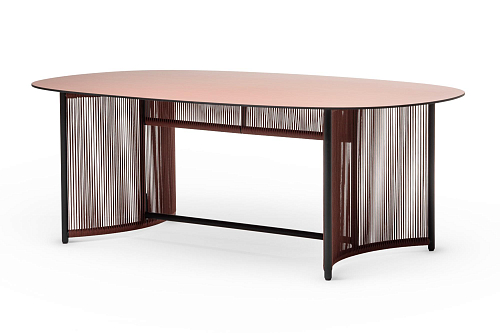Altana Red Round Outdoor Dining Table