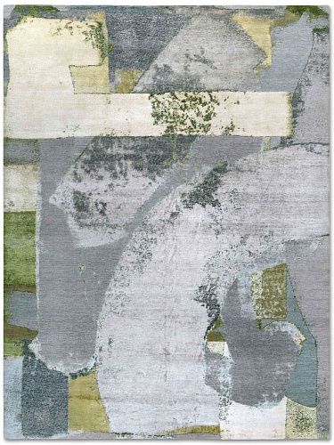 Green Rust Hand-Woven Rug