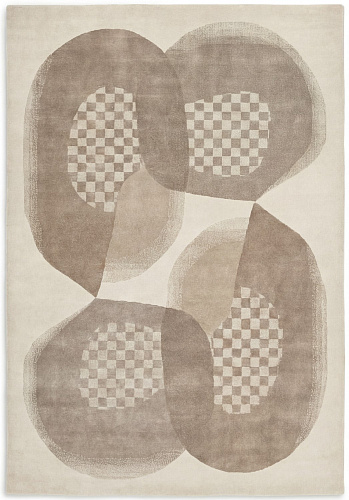 Soft Orbits Taupe Rug