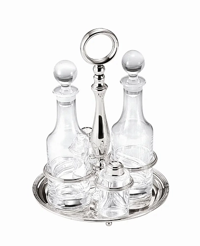 Silver Round Oil Cruet