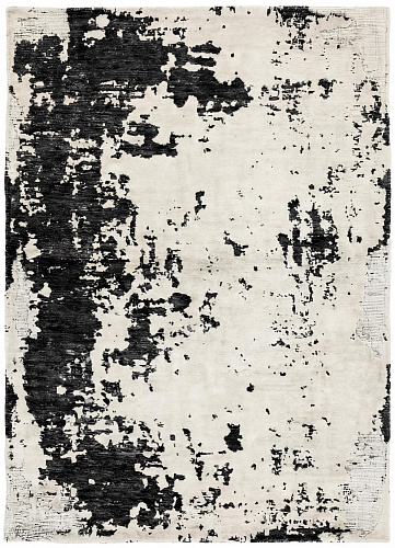 Monochrome Weathered Canvas Rug