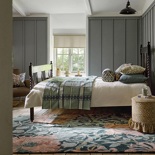 Honeysuckle & Tulip Teal 130407 Rug