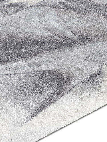 Silver Hand-Knotted Rug