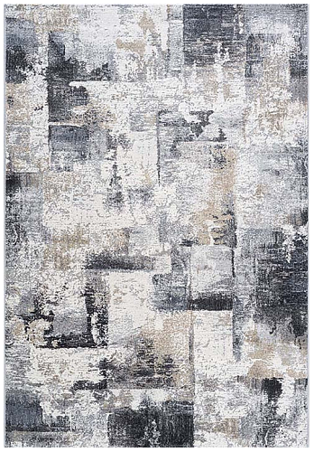 Belgian Abstract Machine Woven Rug