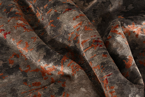 Hand-Knotted Bamboo Silk Rug