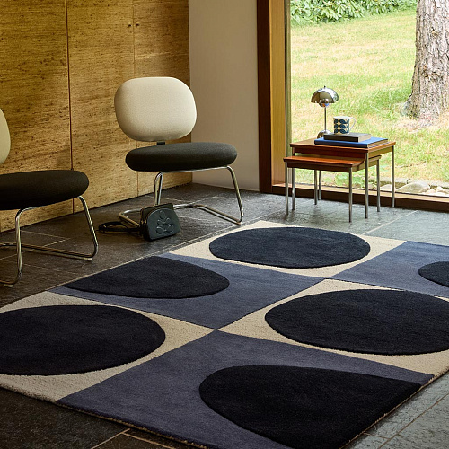 Spot Square Blue/Navy 157908 Rug