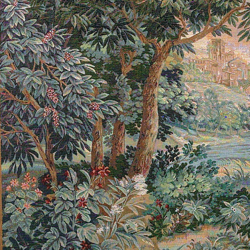 Verdure Cascade (Square) Tapestry