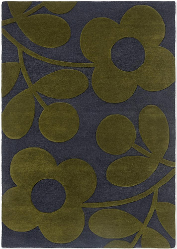 Sprig Stem Marine 063908 Designer Wool Rug
