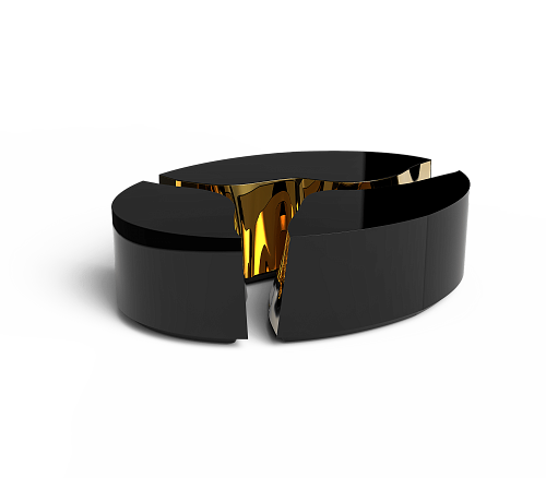 Fissure Oval Coffee Table