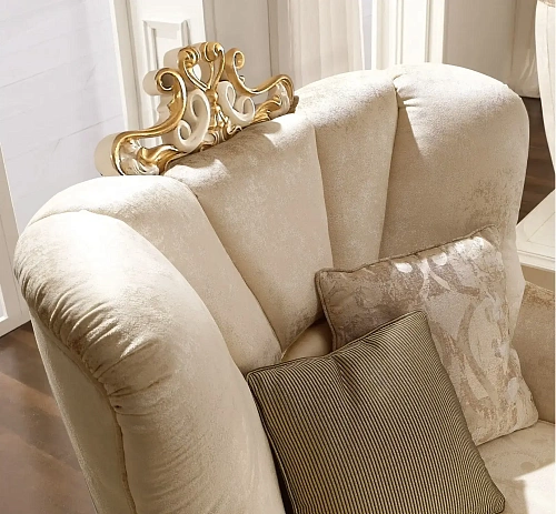 Artisan Crafted Armchair with Armrests