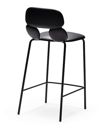 Nube Black Bar Stool