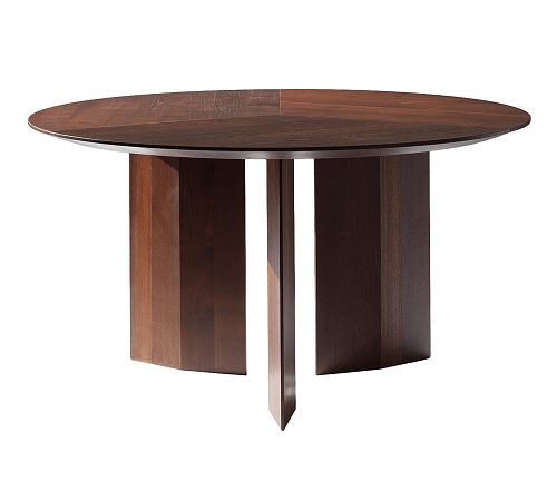 Praia Brown Round Dining Table