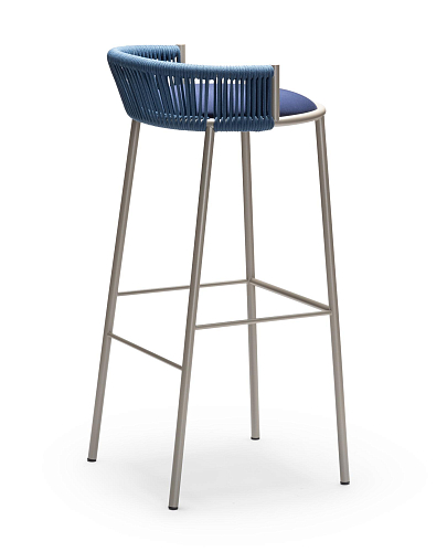 Millie Blue Outdoor Bar Stool