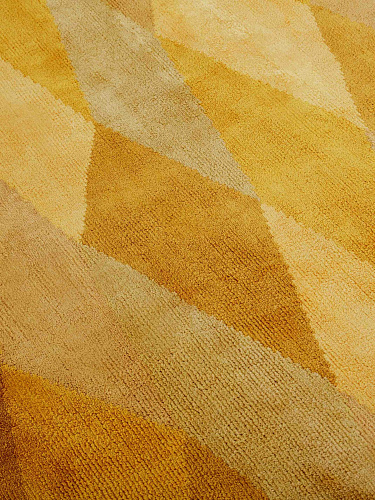 Losanghe Ubriache Gold Designer Rug