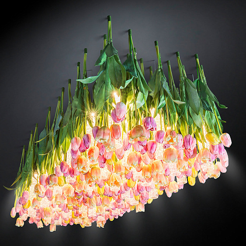 Tulip Inspired Chandelier
