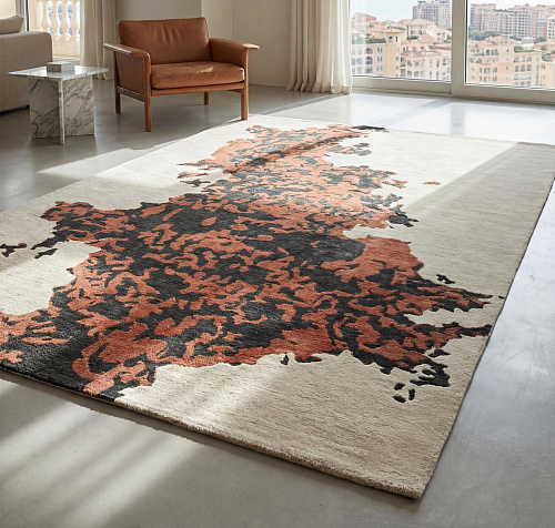 Rust Fragment Rug