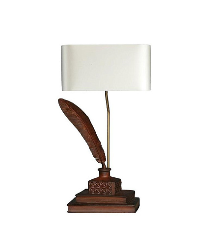 Tom Table Lamp Leather Finish