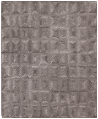 Deep Square Grey Rug