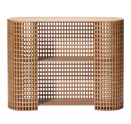 Textured Wooden Cabinet