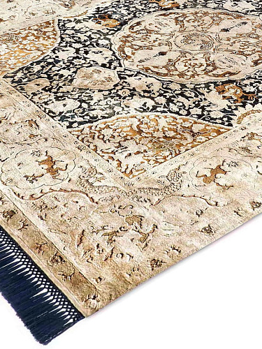 Gold Luxury Hand-Knotted Rug