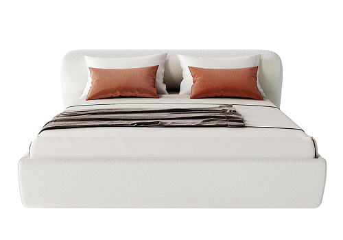Stone Bed in White Finish