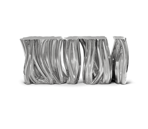 Monochrome Silver Designer Sideboard