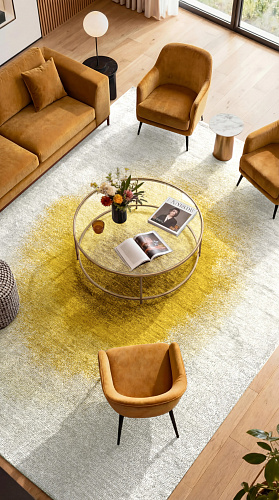 Drop Gold Moss Rug