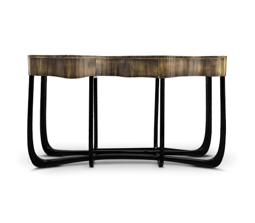 Serpentine Patina Designer Console