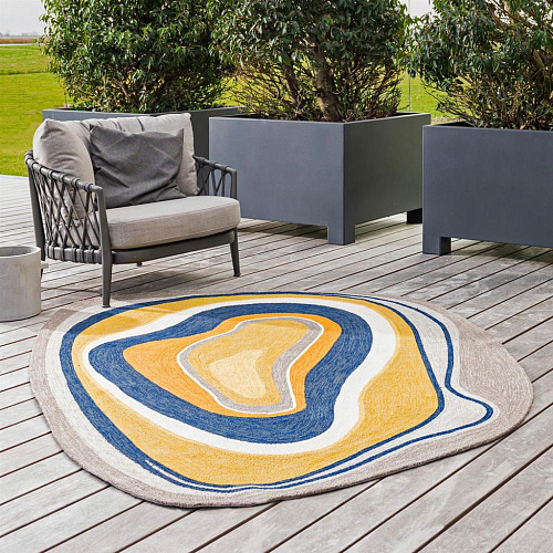 Habitat Aura Ochre Outdoor Rug