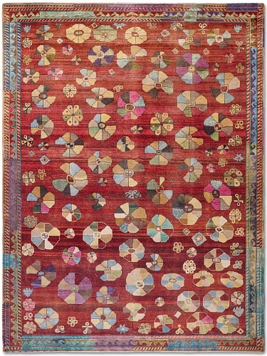 Original Natural Red Luxury Rug