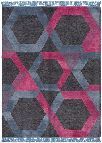 Crimson Lattice Rug