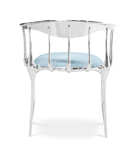 Silver Luxe Dining Chair