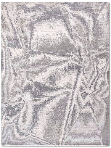 True Silver Hand-Knotted Rug