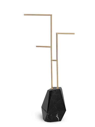 Brilliance Black Towel Rail