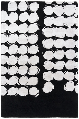 Pienovuoto Black And White Hand-Woven Rug