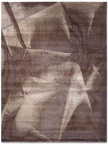 Brown Olive Luxury Hand-Knotted Rug